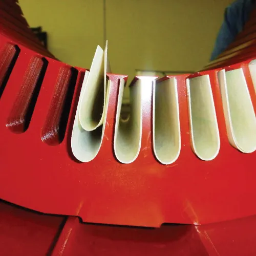 Reinforced slot insulation